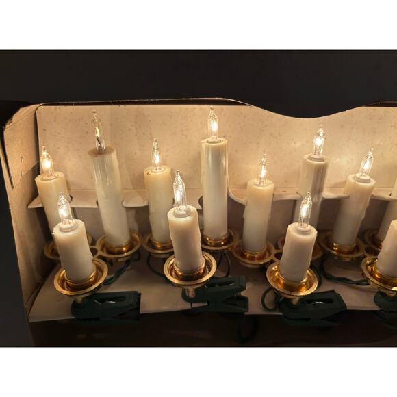 Vintage new old stock Christmas Holidays Twinkling Candles lights - Picture 3 of 6